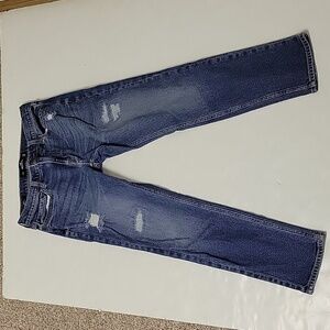 Hollister skinny epic flex blue jeans sz men's 30 x 30 destructed